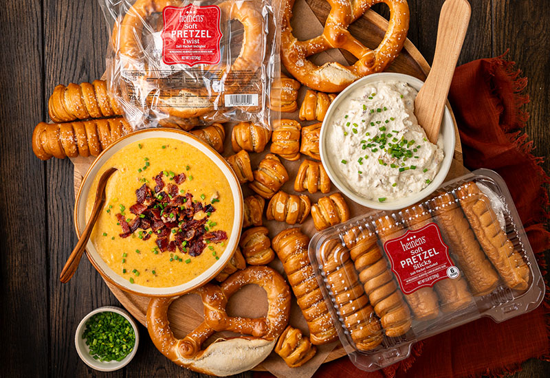 2 Delicious Dips to Serve with Heinen’s Soft Pretzels