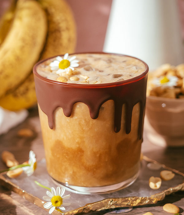 Iced Peanut Butter Banana Latte