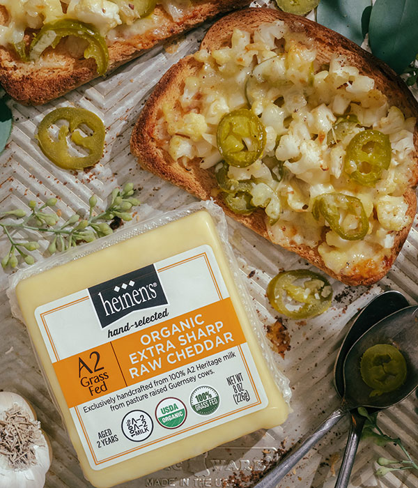 Heinen's A2 Grass Fed Raw Cheddar Cheese