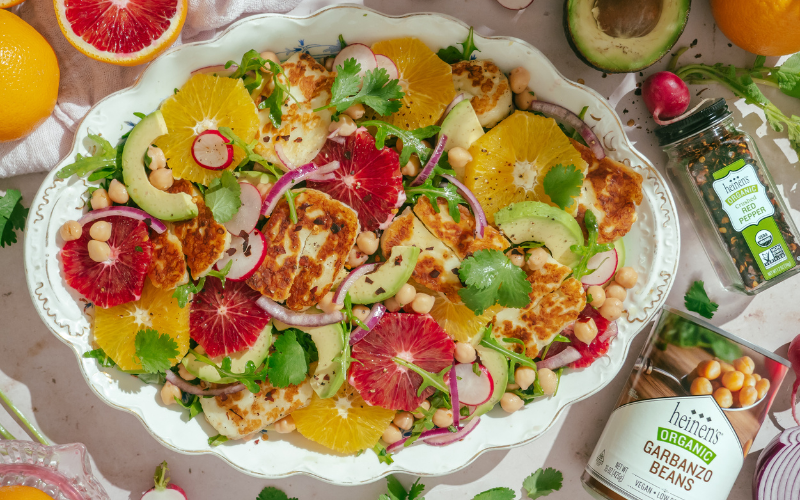 Halloumi Salad with Fresh Citrus