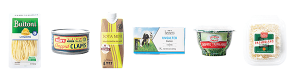 Packaged Ingredients to make Classic Linguine with Clams