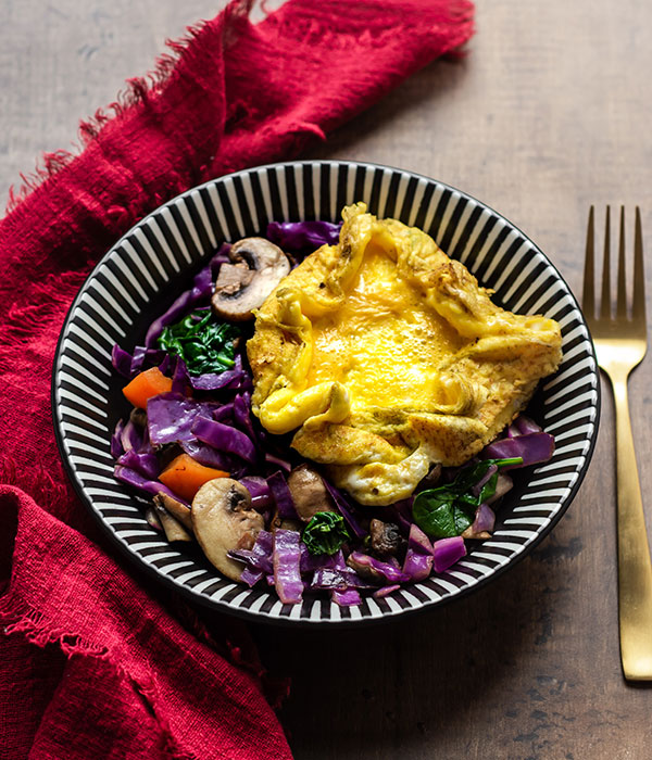 Colorful Egg Breakfast Bowl