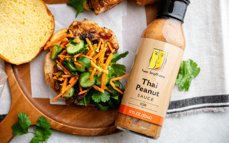 Thai Peanut Chicken Sandwiches