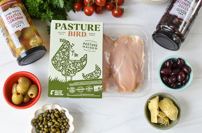 Pasturebird Packaged Chicken Breasts with Heinen's Ingredients