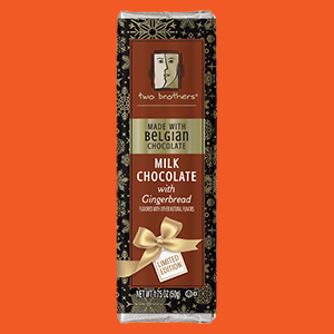 Two Brothers Milk Chocolate Bar with Gingersnap