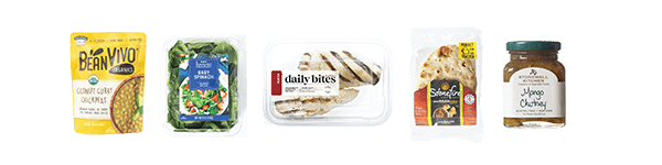 Coconut Curry Chicken ingredients.