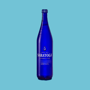 Bottle of Saratoga Spring Water.