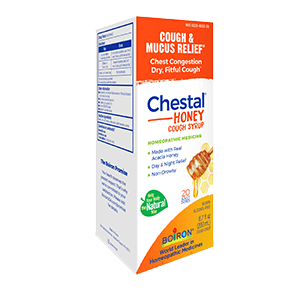 Boiron Chestal Honey Couch Syrup box.