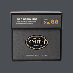 Box of lord bergamot Smith Teamaker tea bags.