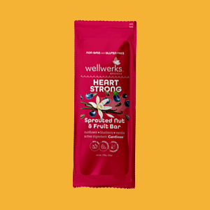 Wellworks Heart Strong sprouted nut & fruit bar.