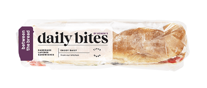 Grilled Mushroom and Goat Cheese Sandwich in Daily Bites Packaging