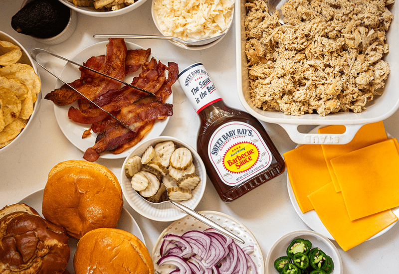 Build-Your-Own BBQ Chicken Sandwich Bar