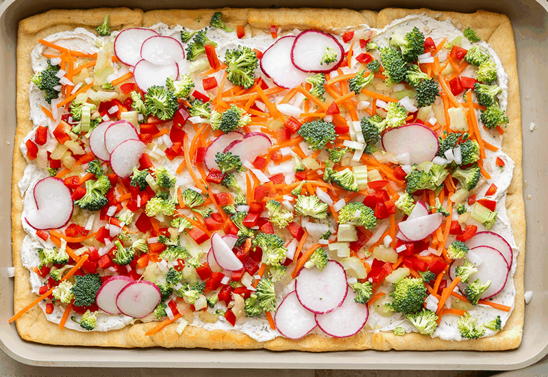 Cold Veggie Pizza