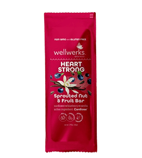 Wellwerks Heart Strong sprouted fruit & nut bar.