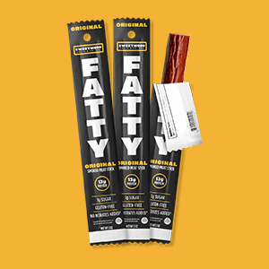 Three Sweetwood Smoke & Co. Fatty Smoked Meat Sticks