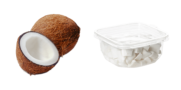 Coconut and Heinen's coconut chunks