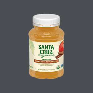 Jar of Santa Cruz Organic Cinnamon Applesauce