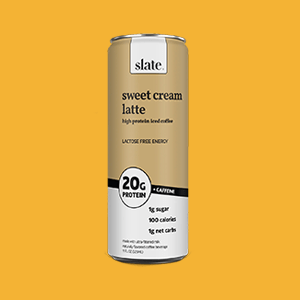 Can of Slate Sweet Cream Latte High Protein