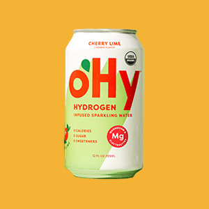 Can of Cherry Lime oHy Hydrogen Infused Sparkling Water