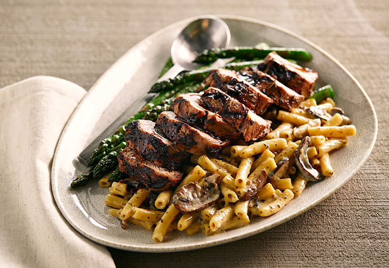 What’s For Dinner? Rosemary Pork Tenderloin with Truffle Mac & Cheese